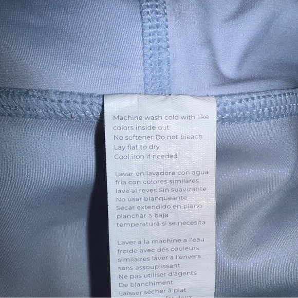 FABLETICS PureLuxe Iridescent Powder Blue High-Waisted 7/8 Leggings Size 2X - Picture 14 of 14